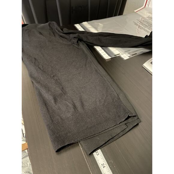 Ted Baker London Womens Open Front Cardigan Blazer Size 2 Black Modern Career - Picture 6 of 7